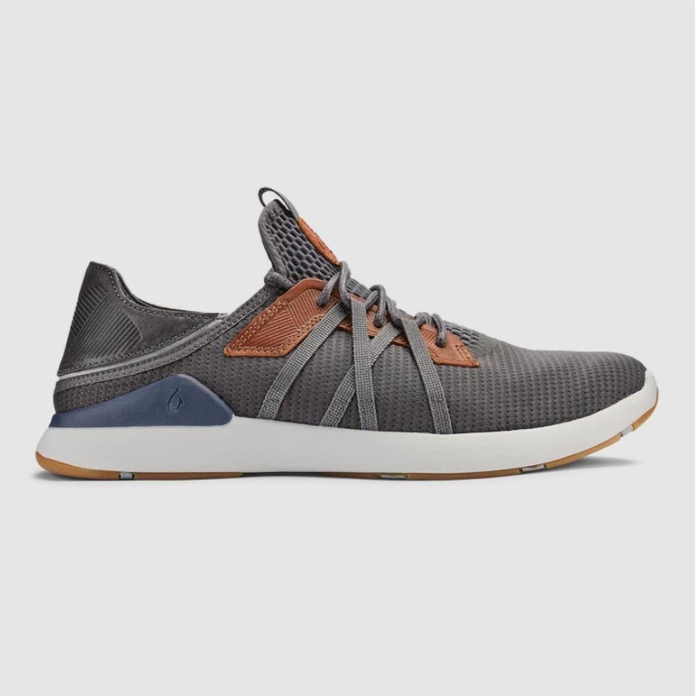 NEW OLUKAI men's mio li everyday sneaker in pavement/ vintage indigo